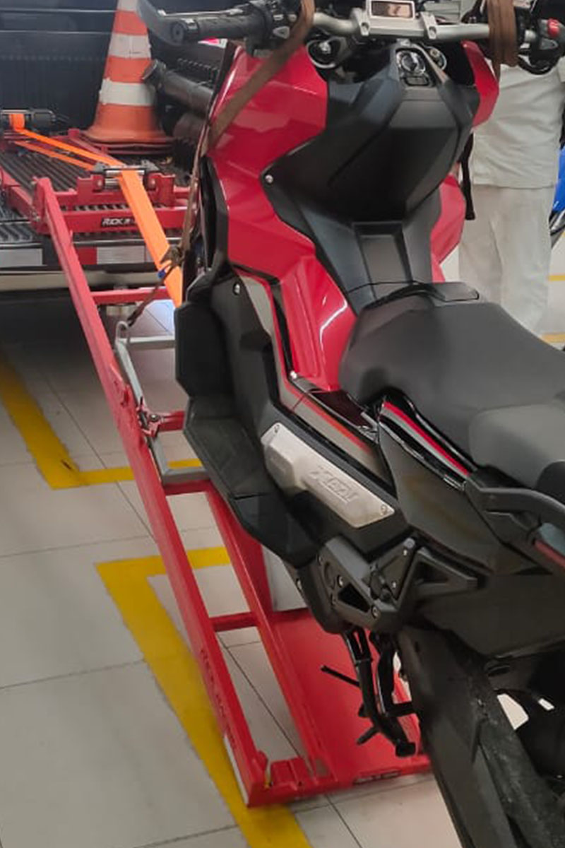 Scooter na rampa